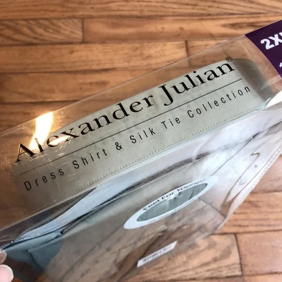 Alexander Julian Colours Dress Shirt & Silk Tie - Picture 8 of 15